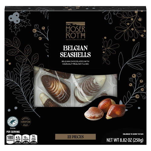(超希少)ヘレンフデ　貝殻　ロイタン島産 Moser Roth Belgian Chocolate Seashells